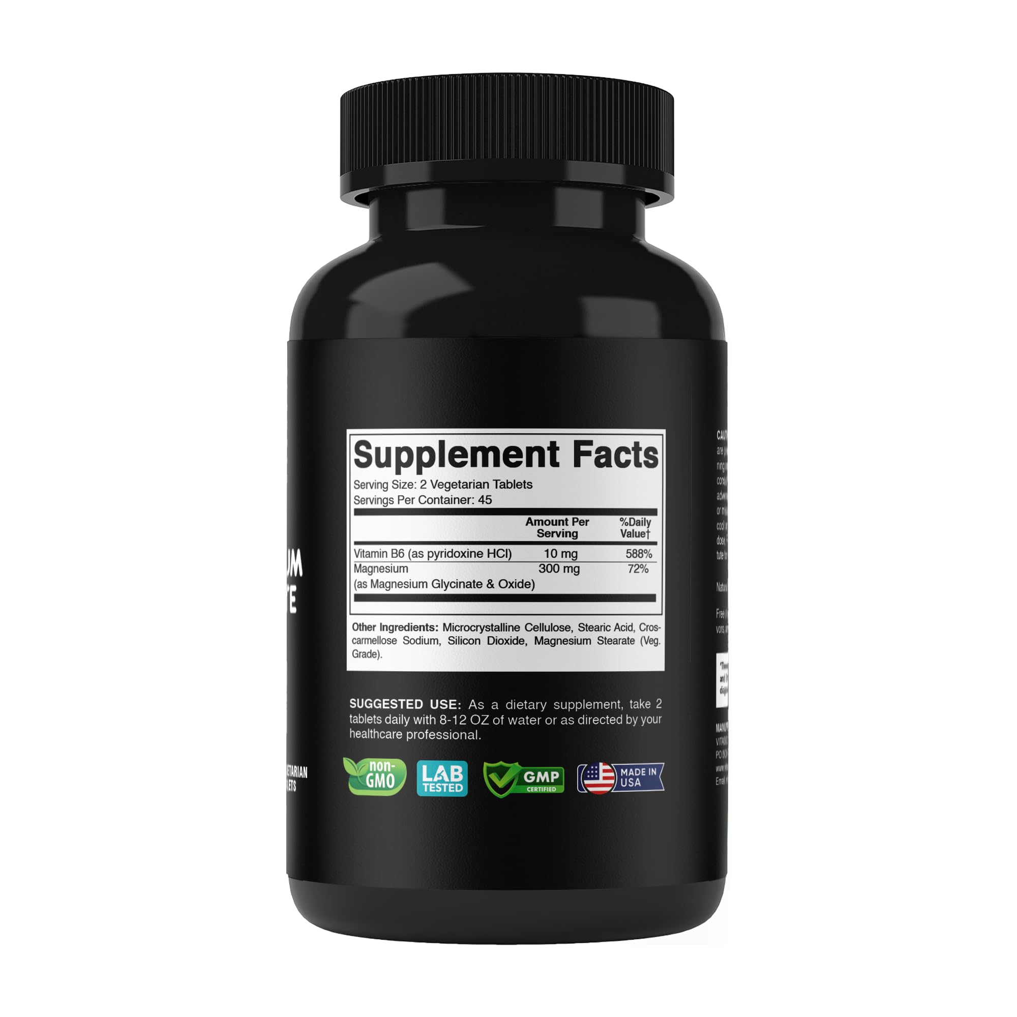 Vitabod vegetarian tablet symbol on bottle label