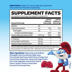 VITABURST Smurfs Kids Calm Gummies close-up of gummies and bright color