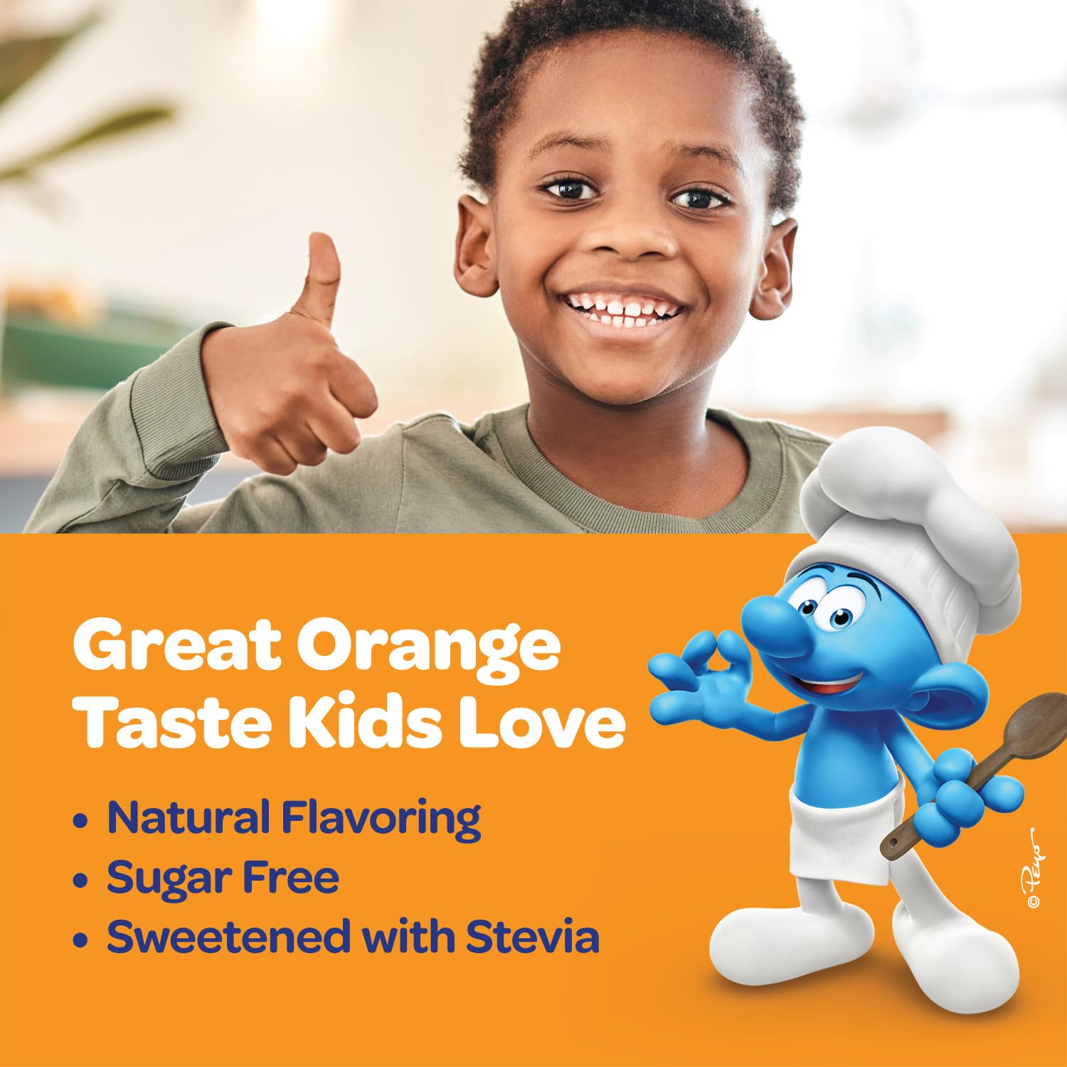 VITABURST Smurfs vitamin C drops for daily immune wellness.