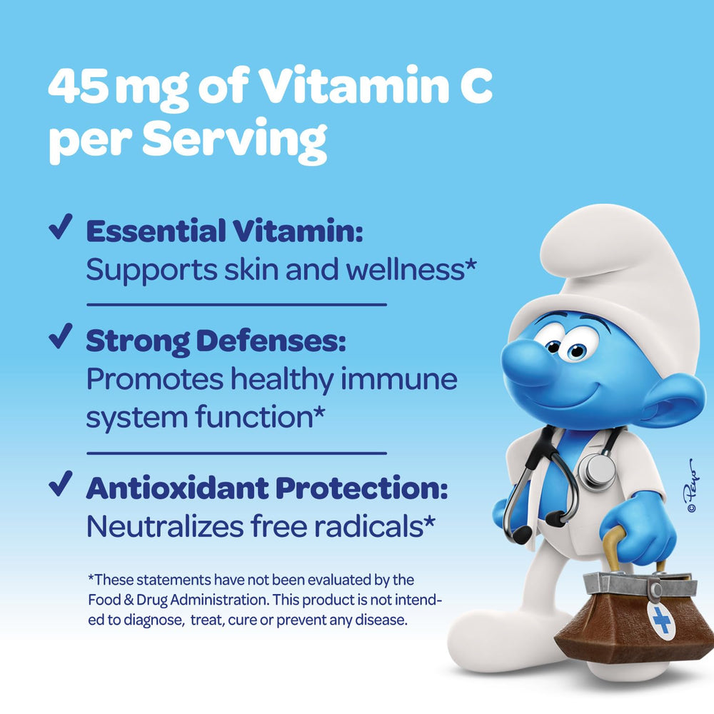 VITABURST Smurfs orange flavor drops ready for daily use.