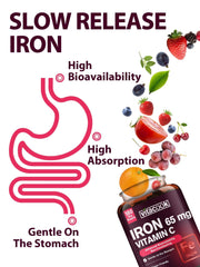Vitacook iron product label emphasizes non-GMO and allergen-free credentials