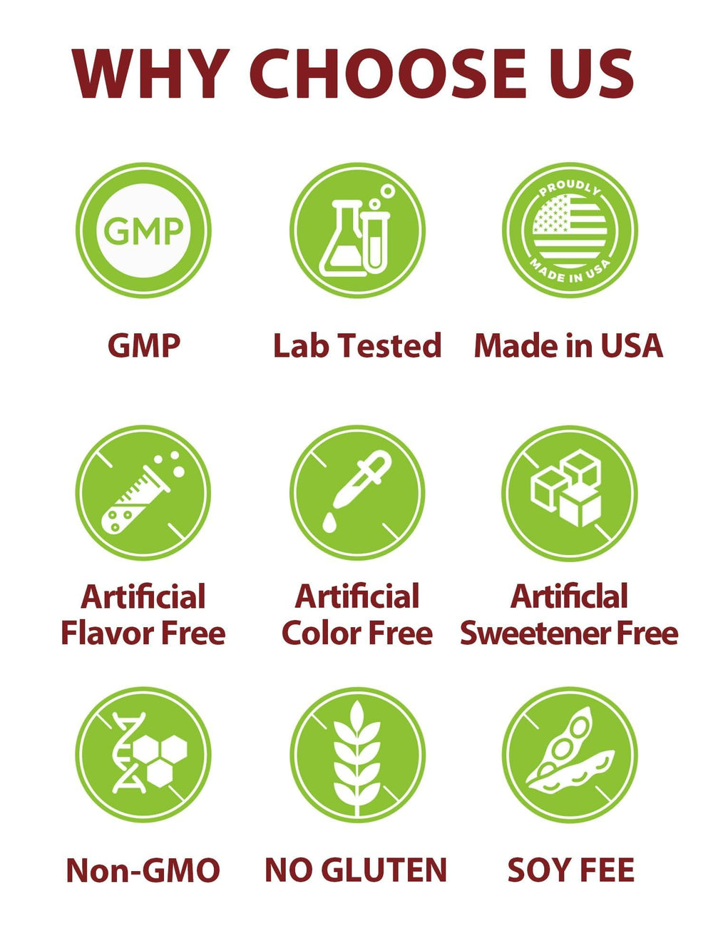 Bottle against clean background highlighting plant-based ingredients visualization