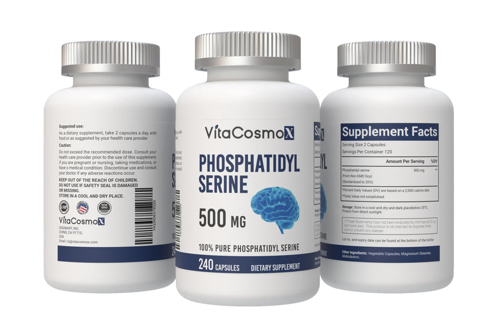 VitaCosmoX serving size two capsules highlights easy daily dosage