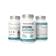 Opened VitaCosmoX bottle with capsules ready to take