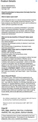 Vitacost Alpha Lipoic Acid bottle back label noting glutathione support potential