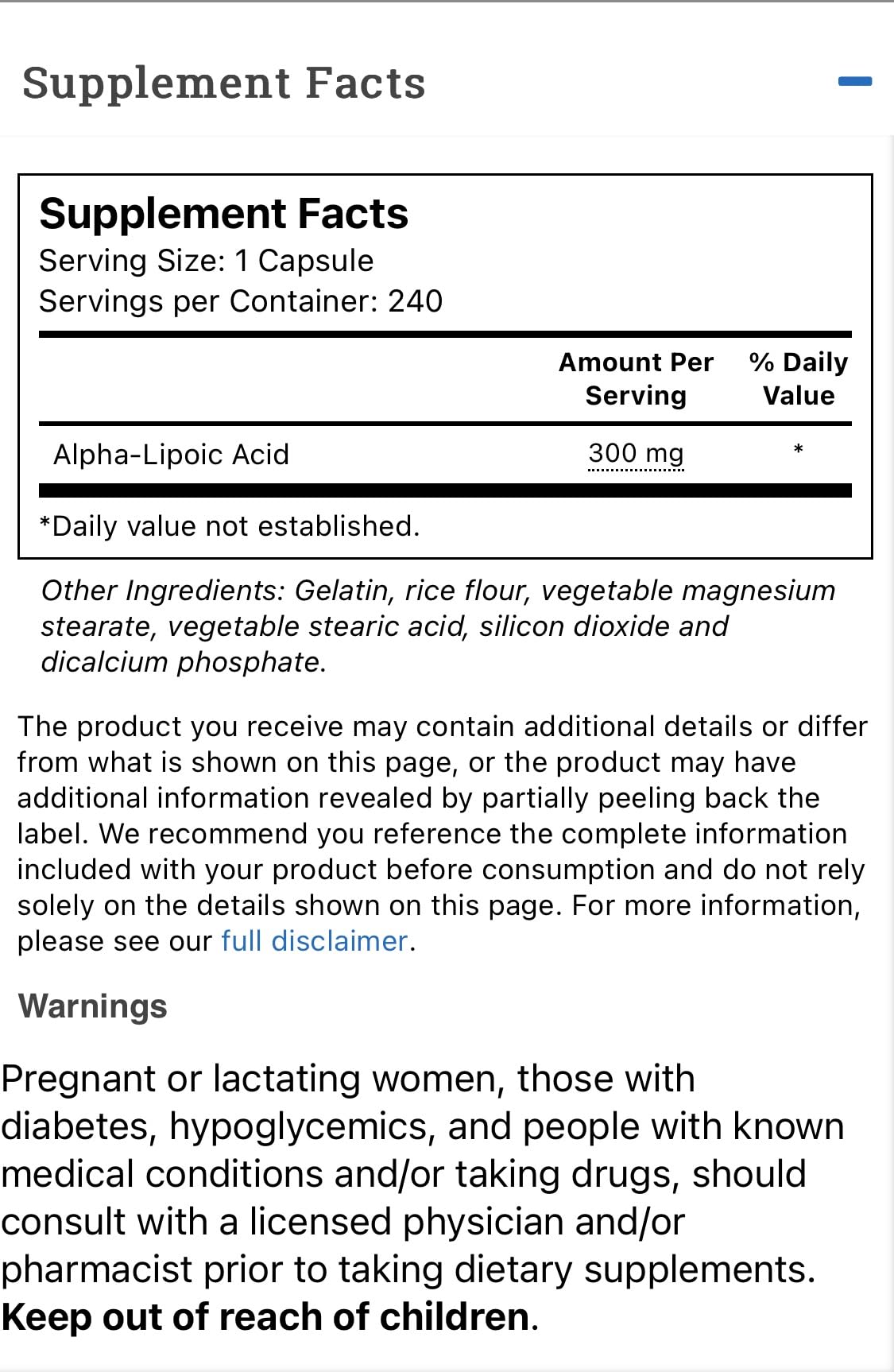 Vitacost Alpha Lipoic Acid capsules closeup highlighting energy metabolism support
