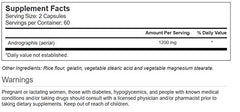 Vitacost Andrographis capsule close-up shows easy-to-swallow capsules for daily use