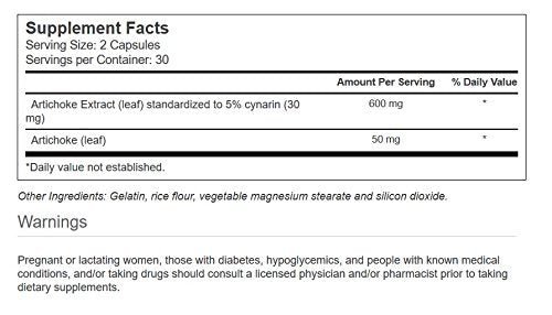 Vitacost Artichoke Extract bottle with 60 capsules for convenient supplementation.