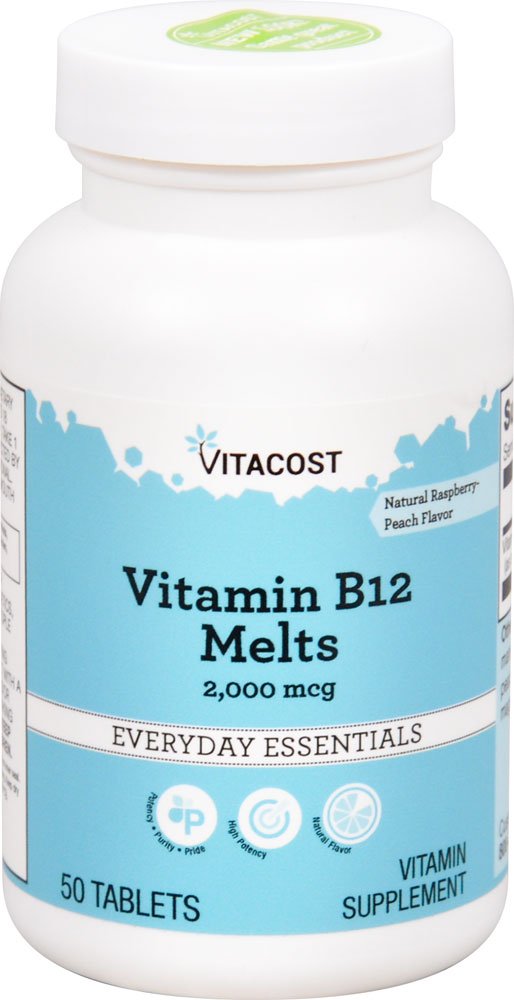Vitacost Vitamin B12 Quickdots melt under tongue for fast absorption and energy support