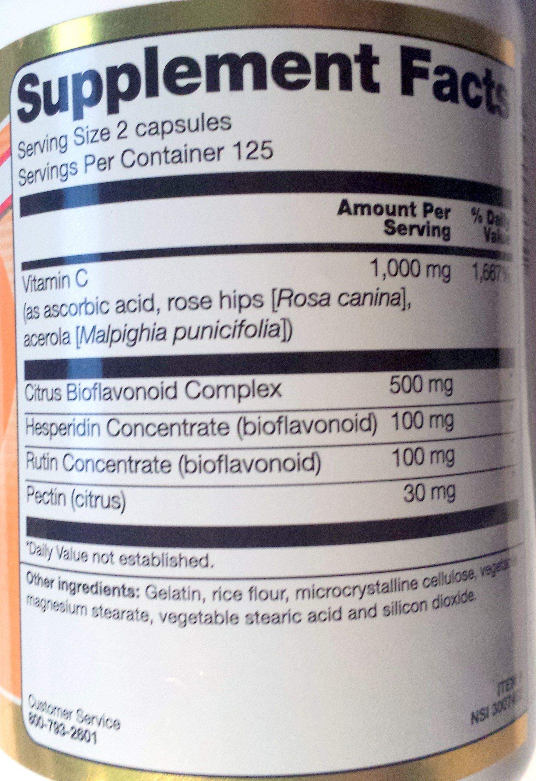 Vitacost Buffered C capsules with citrus bioflavonoids support healthy circulation.