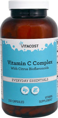 Vitacost Buffered C bottle with rose hips promotes a healthy inflammatory response.