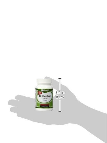 Vitacost Butterbur Extract finished packaging on display, easy addition to daily routine