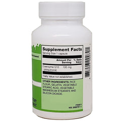 Vitacost CoQ10 60 capsules label showing ingredients and testing