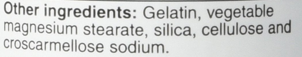 Vitacost ingredients label highlights CoQ10, ALA, ALC for mitochondrial wellness.