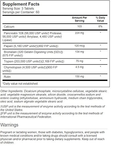 Vitacost FlavenZym tablets displayed for systemic wellness and convenience