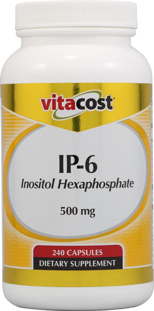 Vitacost IP-6 bottle of capsules suggesting potential immune support