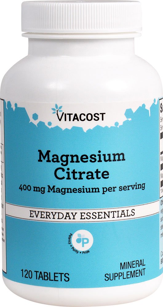 Vitacost Magnesium Citrate tablets support normal muscle function and relaxation