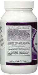 Close-up of Vitacost Magtein capsules for easy daily supplementation.