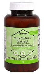 Vitacost Milk Thistle bottle on kitchen counter suggests daily wellness routine.