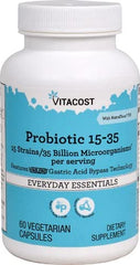 Vitacost Probiotic 15-35 capsules shown for digestion support