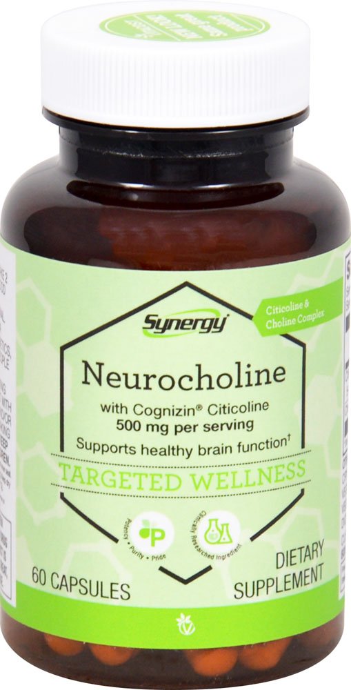 Vitacost Synergy Neurocholine capsule for daily brain support and focus