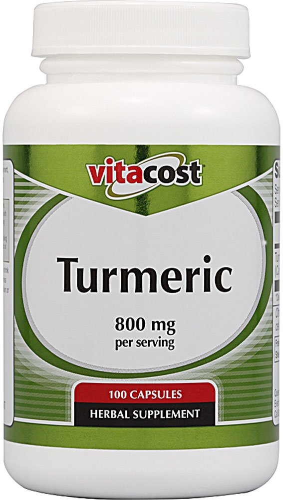 Vitacost Turmeric Extract capsules support a healthy inflammatory response.