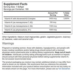 Vitacost Ultra Vitamin K softgels close-up showing MK-4 and MK-7 forms