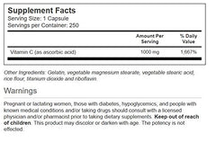 Vitacost Vitamin C 1000 mg capsules close-up for daily antioxidant support.