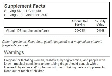 Vitacost Vitamin D3 capsules poured, example of convenient daily vitamin for immune and bone health.