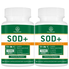 VITACRLLYNMN 700mg SOD bottle highlights a high-potency antioxidant for daily cellular support.