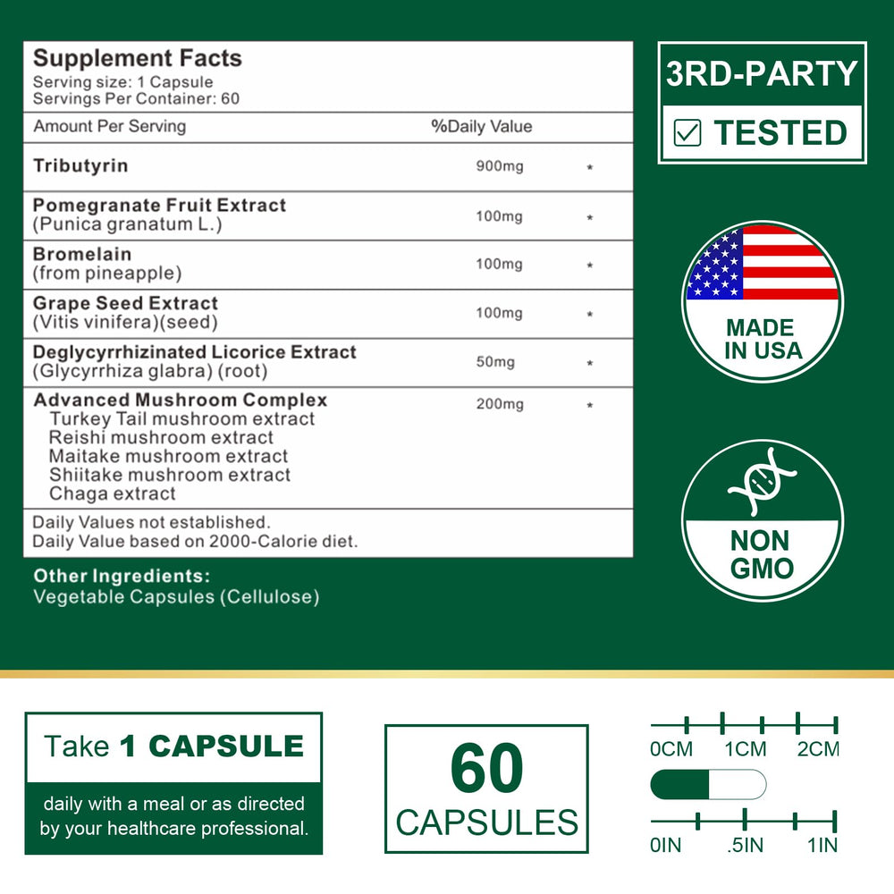 VITACRLLYNMN bottle with label highlights natural ingredients for digestion.