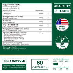 VITACRLLYNMN bottle with label highlights natural ingredients for digestion.