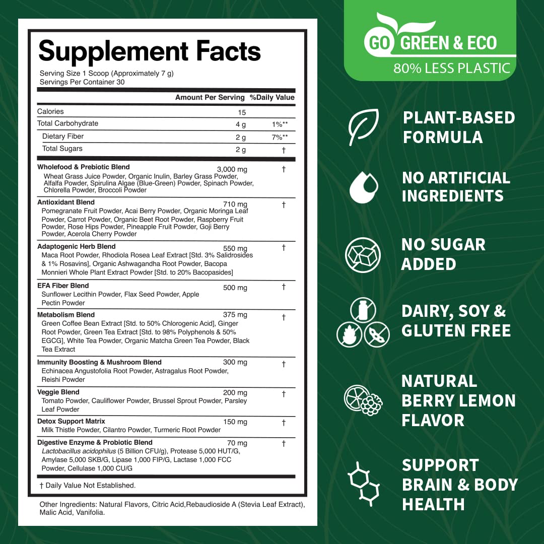 VitaCup So Good Super Greens on-the-go mix ready for busy mornings.