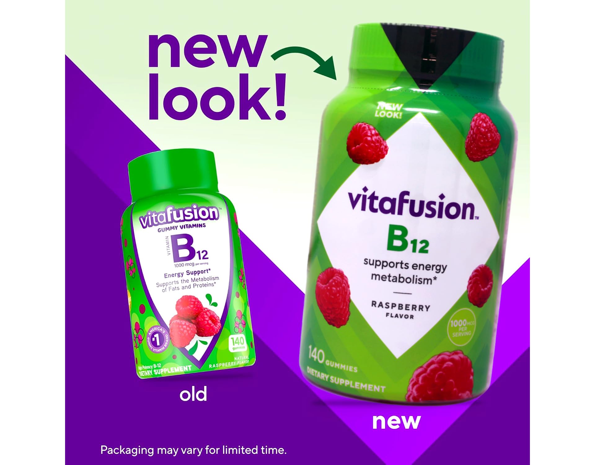 Two-bottle set offers value and ongoing B-12 supplementation.