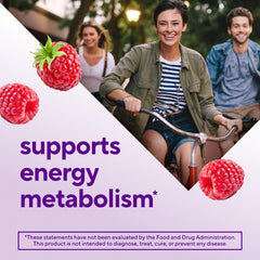 Two gummies serving concept for energy metabolism support