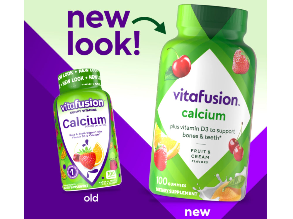 Vitafusion gummies on morning counter during routine.