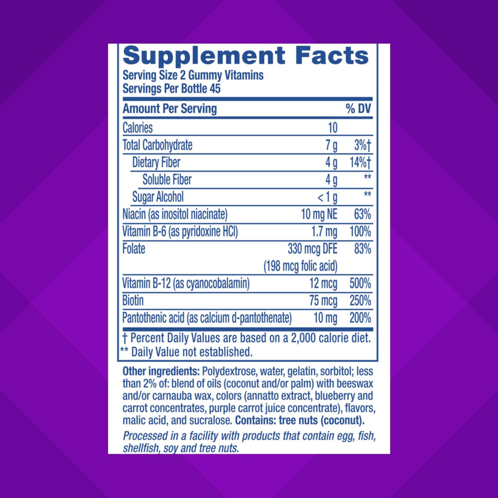 Vitafusion Fiber Well Fit raspberry flavor gummies support your daily fiber routine.
