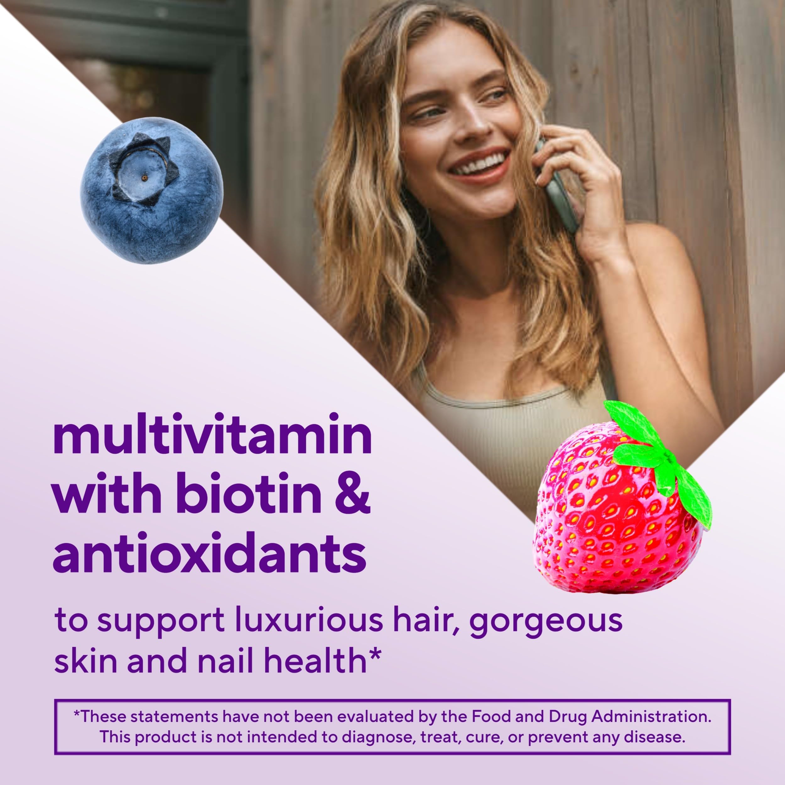 Vitafusion gummies texture and color ideal for a simple daily routine