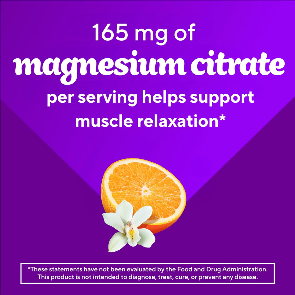 Vitafusion Magnesium Gummies label view showing free-from ingredients
