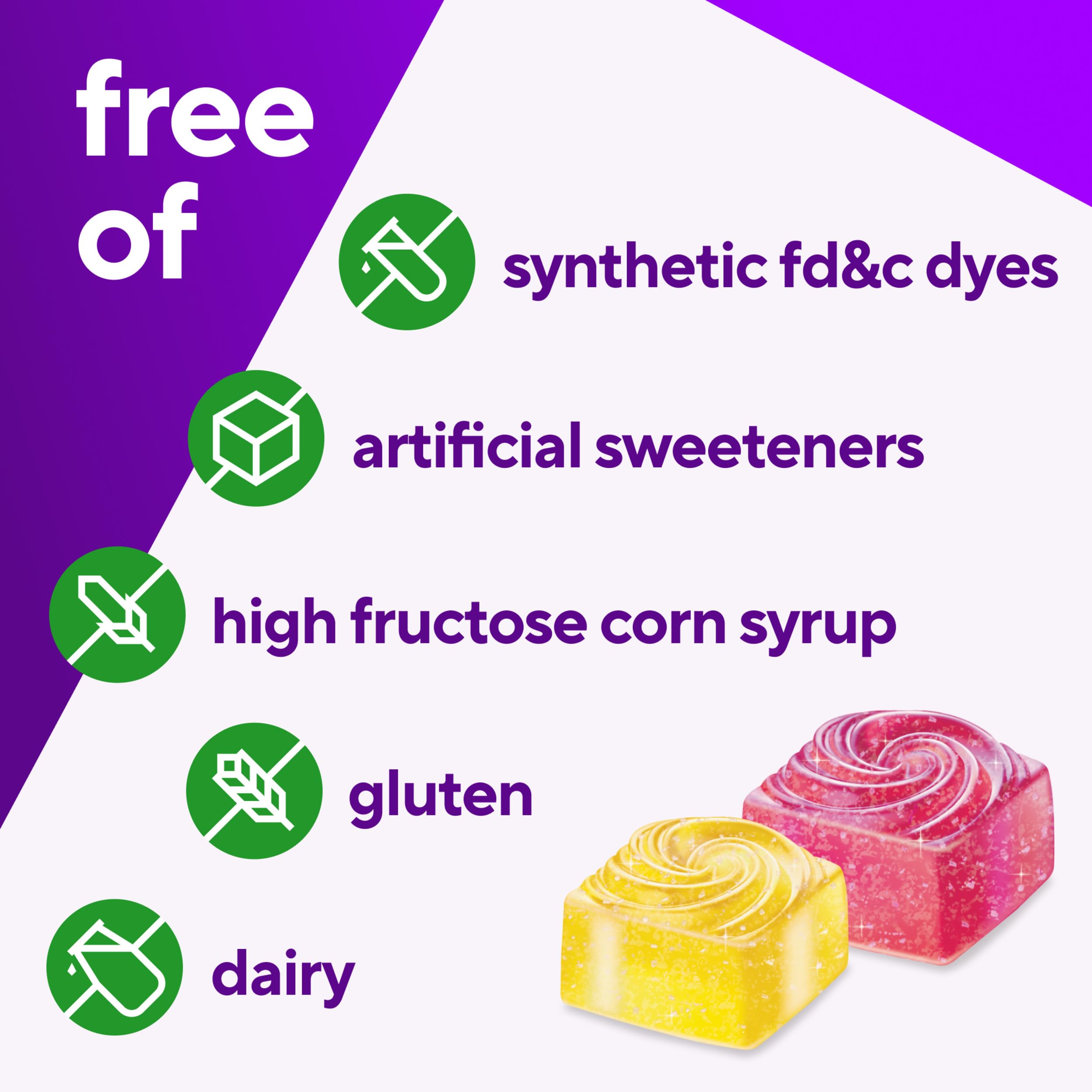 Vitafusion Prenatal Gummies with natural fruit flavors for a pleasant daily routine.