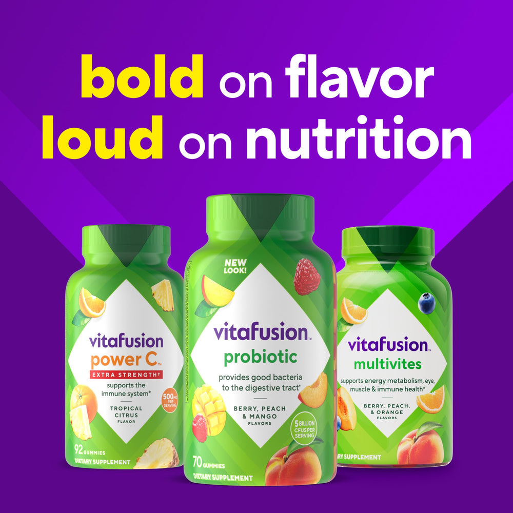 Vitafusion 70-count bottle supports 35-day daily routine