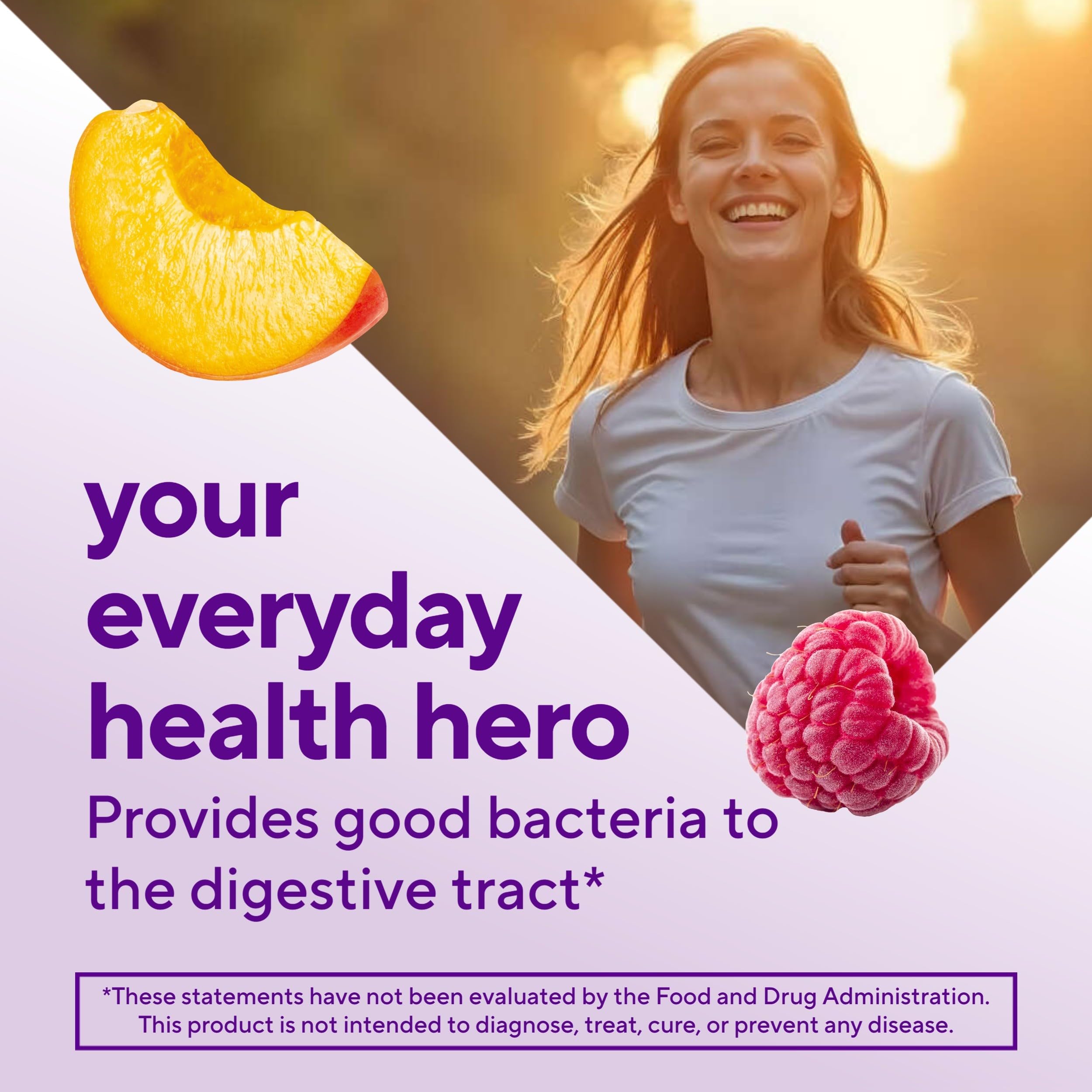 Vitafusion peach flavor gummies, chewy daily option for wellness routine