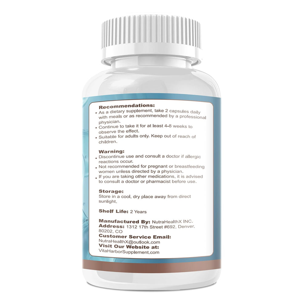 VitaHarbor cortisol supplement bottle used daily to promote relaxation and steady energy.