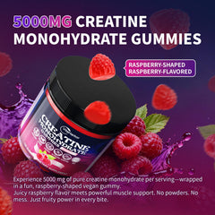 VitaHarbor Creatine Gummies packaging box highlighting vegan and sugar-free formula.