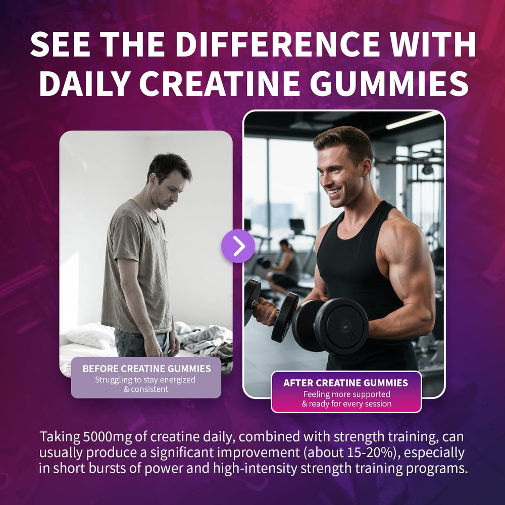 Gummies arranged for daily routine, easy to take anytime.