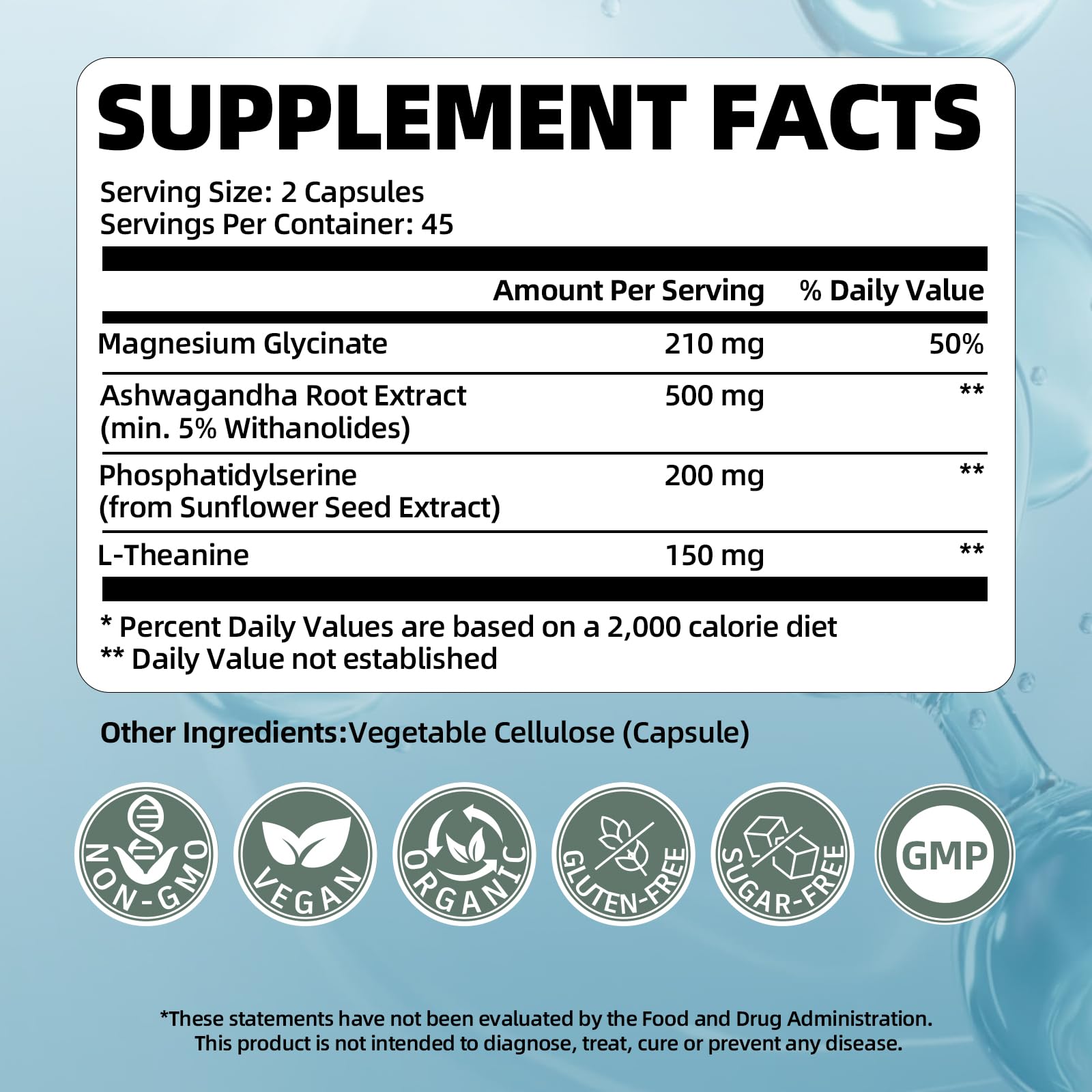 VitaHarbor phosphatidylserine supports cognitive balance in the blend.