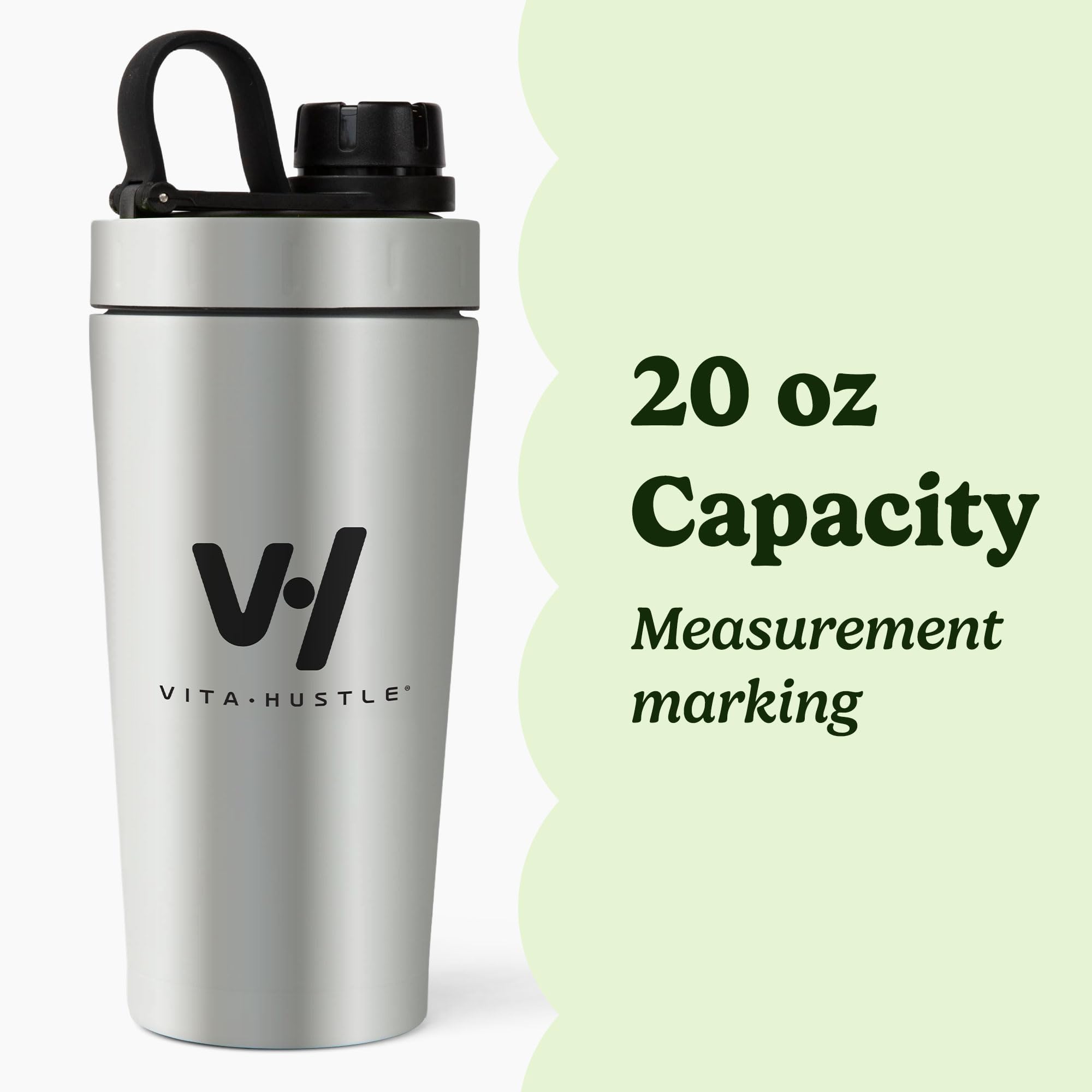 VitaHustle BPA-free shaker image ideal for everyday hydration and nutrition.