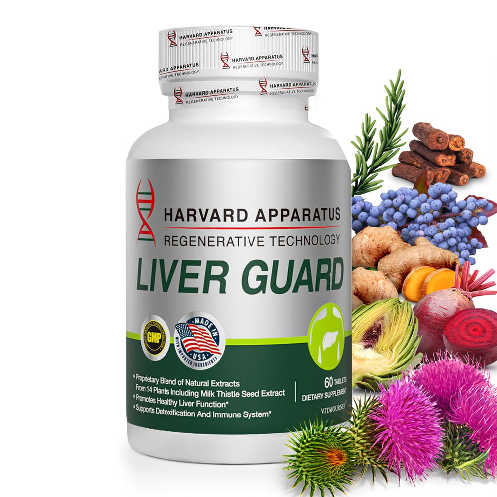 VITAJOURNEY Liver Cleanse bottle label with the 14-herb blend for detox support.