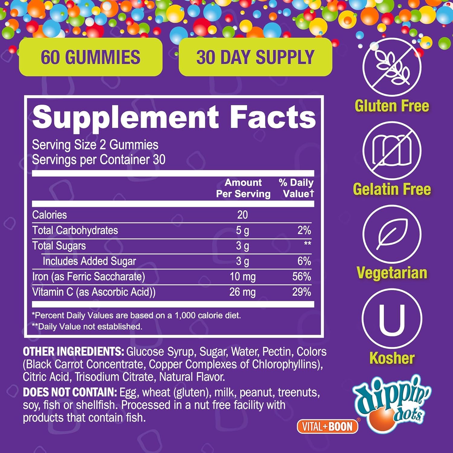 Vital+Boon child-resistant cap visible on bottle.