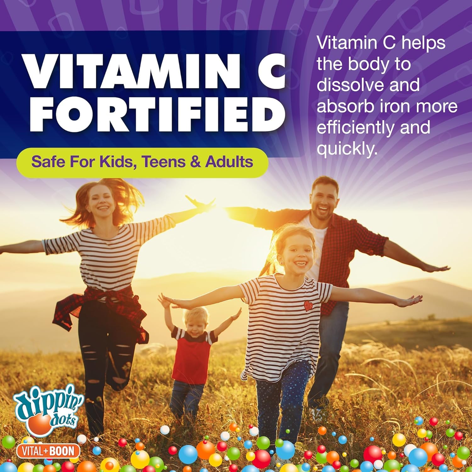 Vital+Boon vegetarian symbol on label highlights gelatin-free option.